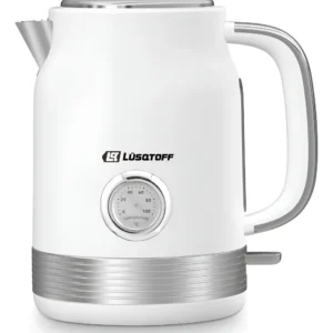 Pava Eléctrica Lusqtoff Lq-pv805b C/reloj Term.blanca 1,7lts Blanco